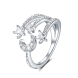 Shooting star wrap ring