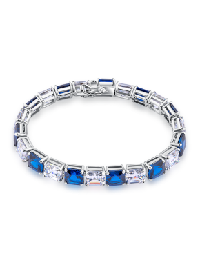 Bicolor corundum bracelet