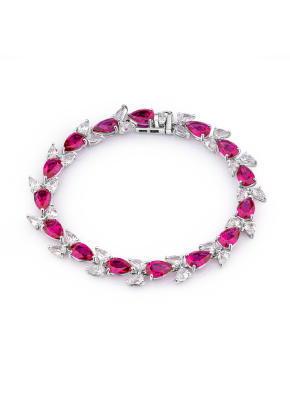 Bicolor corundum bracelet