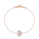 Shimmering heart bracelet