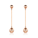 Pavé ball dangle earrings