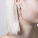 Vintage celestial statement dangle earrings