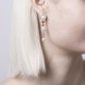Vintage celestial statement dangle earrings