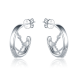 Circle chain earrings