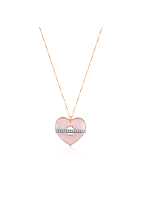 Shummering heart necklace