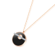 Radiating full moon necklace