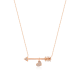 Stackable cupid arrow necklace