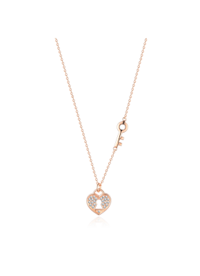 Stackable love padlock necklace