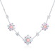 Flower bloom statement necklace