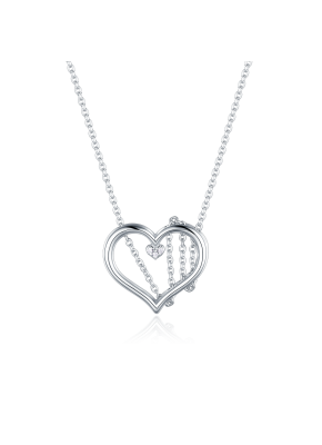 Heart chain necklace