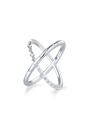 Heart chain ring